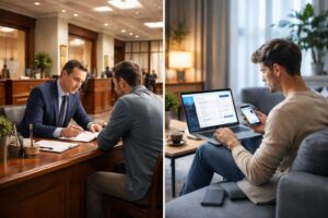 découvrez notre comparatif complet entre banque traditionnelle et banque en ligne pour choisir la solution bancaire qui correspond le mieux à vos besoins et préférences.