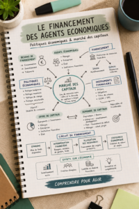 Illustration d'un graphique montrant l'impact du financement sur l'économie.