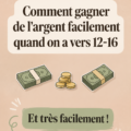 Un adolescent souriant tenant un panneau 'Gagner de l'argent'