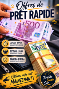 Femme regardant des offres de prêt rapide sur un ordinateur
