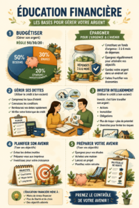 Femme organisant son budget sur un ordinateur