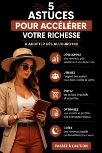Illustration de cinq conseils financiers pour gérer son budget au quotidien.