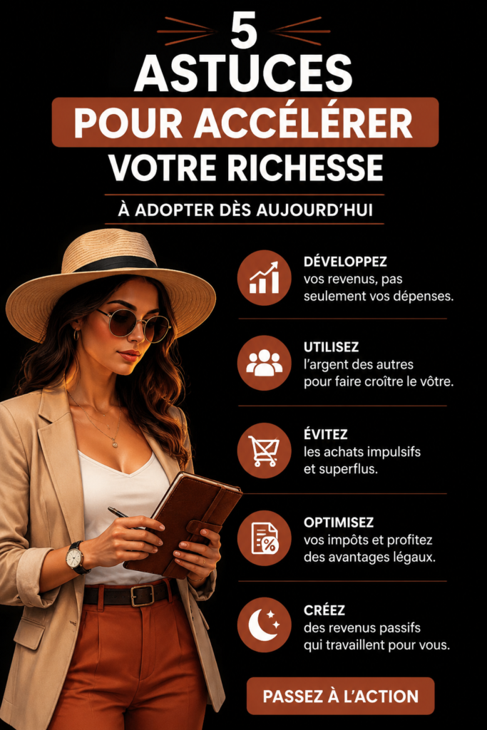 Illustration de cinq conseils financiers pour gérer son budget au quotidien.
