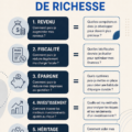 Femme assise à un bureau, élaboration d'un plan financier pour bâtir sa richesse personnelle.