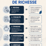 Femme assise à un bureau, élaboration d'un plan financier pour bâtir sa richesse personnelle.