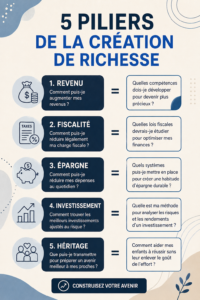 Femme assise à un bureau, élaboration d'un plan financier pour bâtir sa richesse personnelle.
