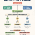 Une femme examinant des graphiques d'investissement pour créer sa richesse