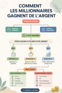 Une femme examinant des graphiques d'investissement pour créer sa richesse