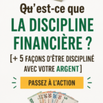 Graphique présentant les clés de la discipline financière pour les femmes.