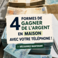 Une femme souriante travaillant sur son ordinateur à la maison pour gagner de l'argent