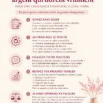 Femme réfléchissant à ses habitudes financières durables.