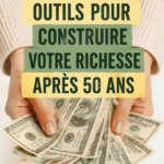Illustration d'outils financiers pratiques pour économiser après 50 ans.