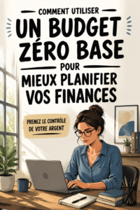 Femme utilisant un ordinateur pour créer un budget zéro