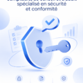 Un consultant en sécurité discutant avec un client sur la conformité entreprise