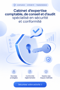 Un consultant en sécurité discutant avec un client sur la conformité entreprise