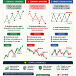 Illustration d'une analyse de marché montrant des tendances haussières et baissières