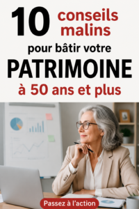 Femme réfléchissant à sa gestion financière à 50 ans, entourée de documents.