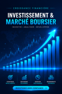 Graphique illustrant la croissance d'un investissement boursier