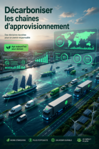 Chaine d'approvisionnement durable et respectueuse de l'environnement.