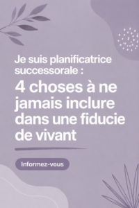 Image représentant des documents juridiques liés à un trust vivant et à la succession.