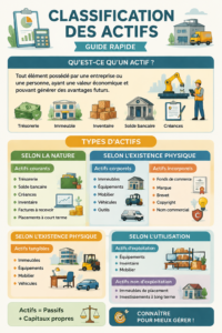 Image représentant la classification des actifs avec des exemples concrets.