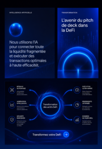 Exemple de pitch deck inspirant pour un projet crypto.