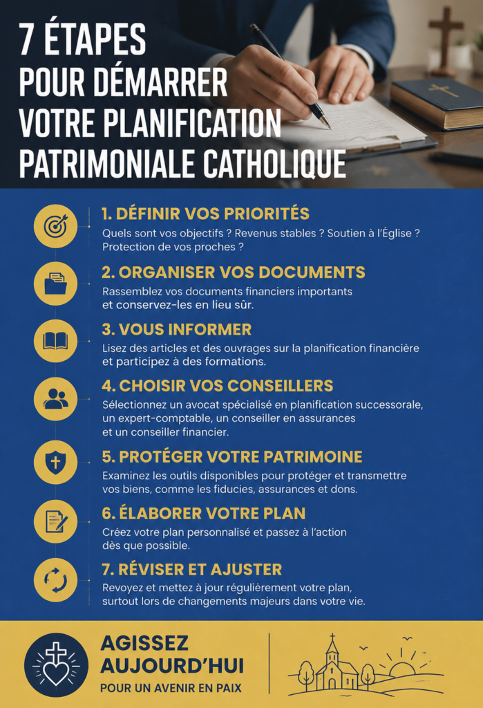 Image d'une femme réfléchissant à sa planification successorale, entourée de documents de famille.