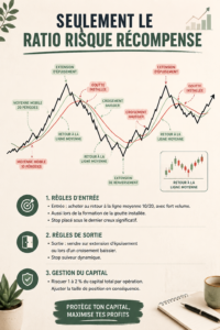 Femme examinant des graphiques financiers, symbolisant l'analyse du ratio risque-récompense en investissement.