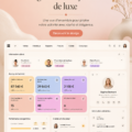Tableau de bord esthétique pour gestion de bijouterie de luxe