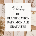 Femme planifiant sa succession avec des documents sur une table