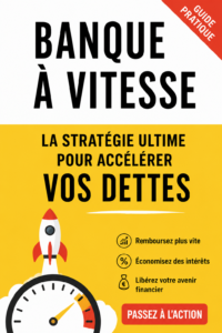 Illustration d'une femme utilisant le Velocity Banking pour gérer ses finances.