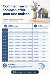 Femme réfléchissant à une offre sur une maison