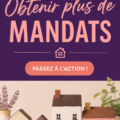 Femme agent immobilier consultant un client devant une maison à vendre, symbolisant la maximisation des annonces.