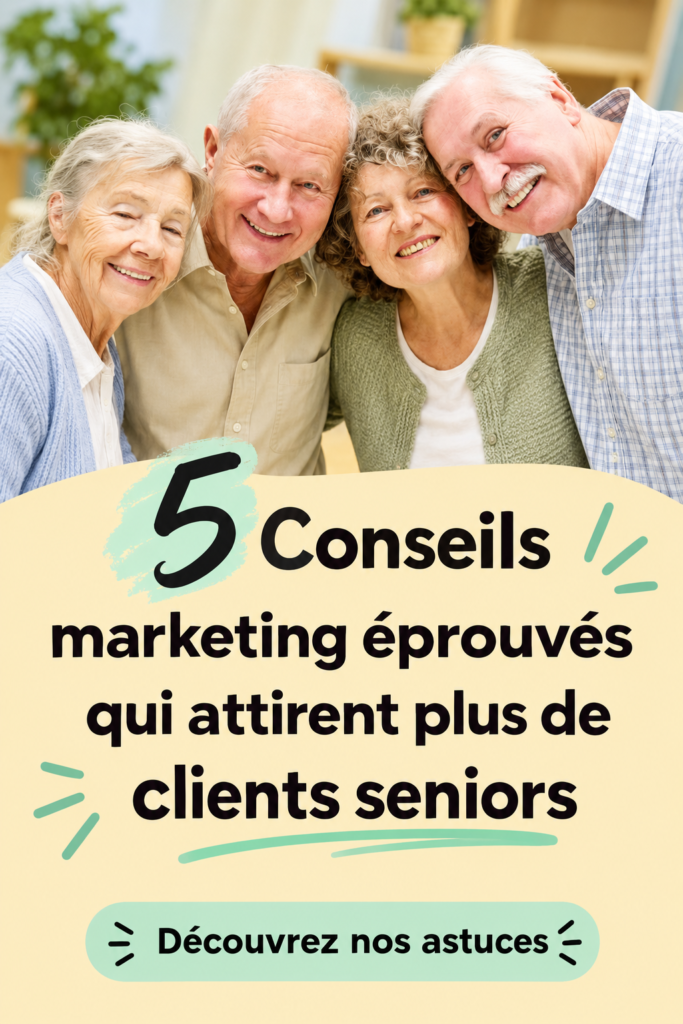 Femme senior lisant des informations sur des conseils marketing