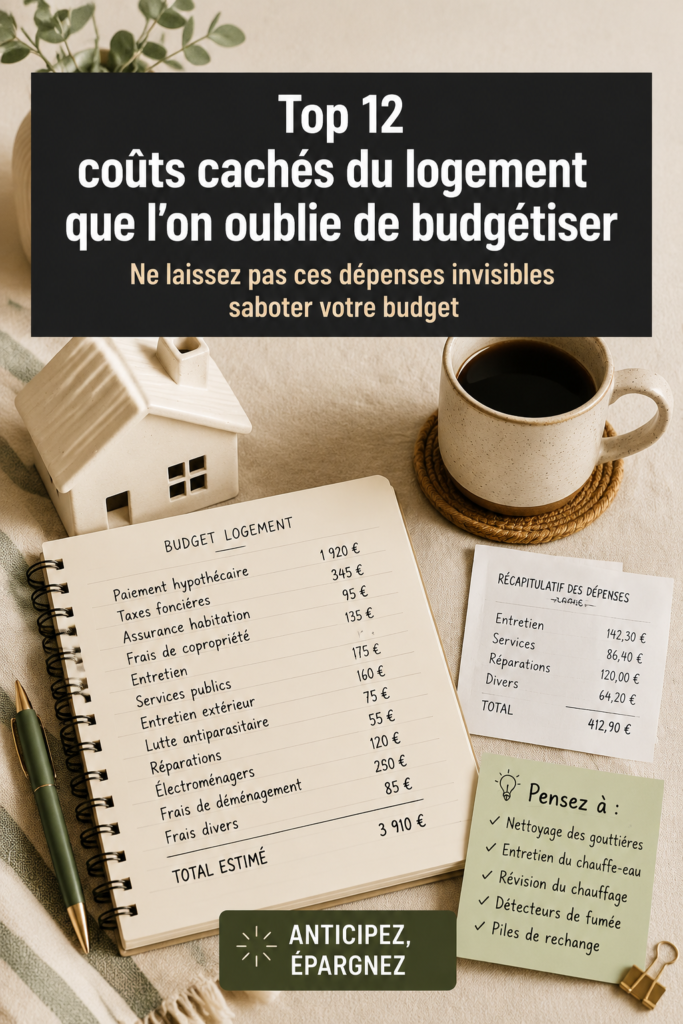 Illustration des frais cachés liés à l'immobilier