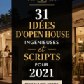 Une agente immobilière accueillant des visiteurs lors d'une journée portes ouvertes