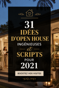 Une agente immobilière accueillant des visiteurs lors d'une journée portes ouvertes