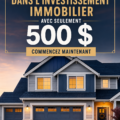 Femme regardant des opportunités d'investissement immobilier avec un budget limité, symbolisant le démarrage à petit prix.