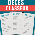 Dossier organisé pour planifier la succession et le décès
