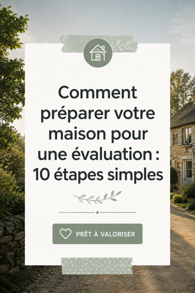 Maison bien préparée pour une évaluation immobilière