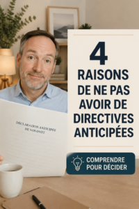 Une femme discutant de ses options pour un testament de vie avec des conseillers.