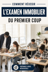 Femme examinant des documents pour se préparer à l'examen immobilier.