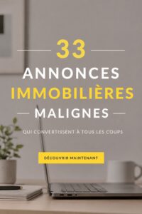 Exemple d'annonce immobilière captivante avec photo attrayante de maison.