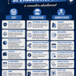 Illustration représentant des termes d'assurance santé expliqués simplement
