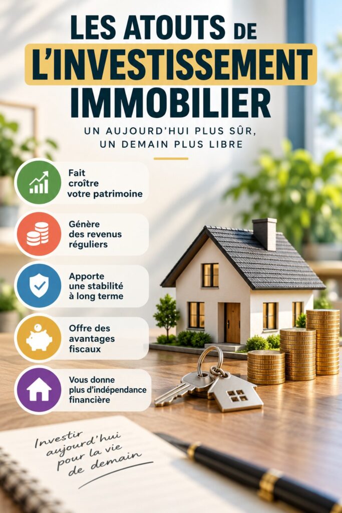 Femme réfléchissant à ses choix d'investissement immobilier avec un carnet et un stylo.