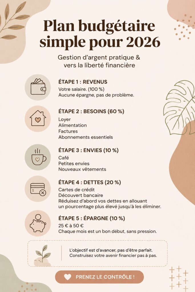 Femme contemplant un budget sur son ordinateur avec un sourire, symbole de gestion financière réussie.