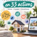 Visuel d'une campagne marketing immobilière touchante avec des éléments visuels engageants.