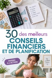 Femme située dans un environnement dédié aux finances, réfléchissant à son avenir financier.