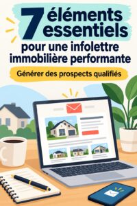 Une capture d'écran illustrant une newsletter immobilière attractive et engageante.