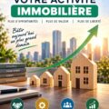 Femme examinant des documents immobiliers pour investir dans un bien